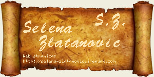 Selena Zlatanović vizit kartica